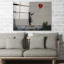Wallity Cuadro Decorativo Banksy 45 x 65 cm en Vidrio Templado